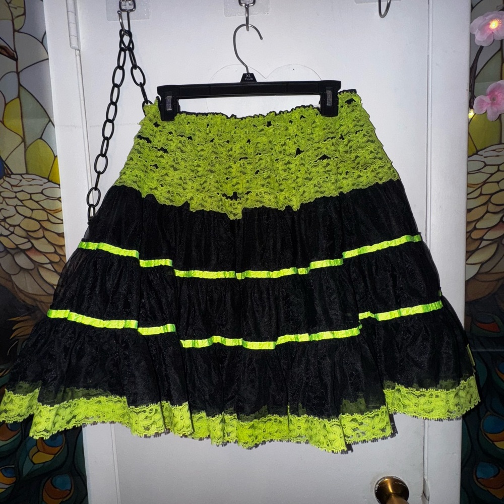 Chic Tutu in Black and Neon Green